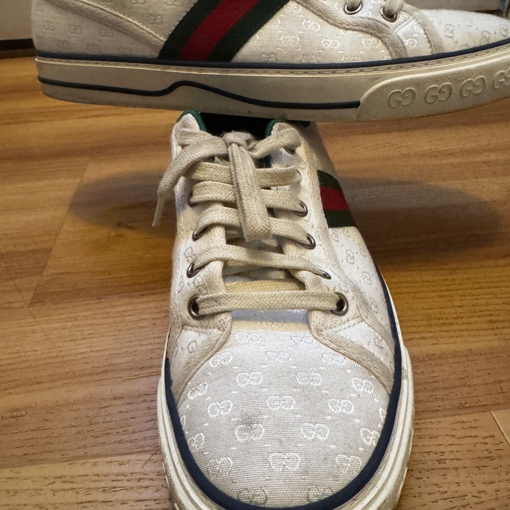 Gucci Tennis 1977 cloth trainers - Picture 4 of 13